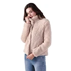 Woman Wholesale Winter Ladies Wool Faux Fur Jacket For Woman Factory Direct Selling Price High Quality