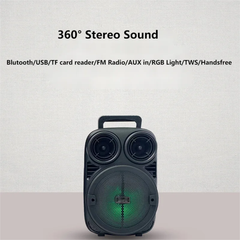 Amazon Best Selling Products In Usa Amazon 2022 Dj Speaker Usb/Tf/Fm Radio/Tws 5W 6.5Mm Plug Microphone Karaoke Speaker