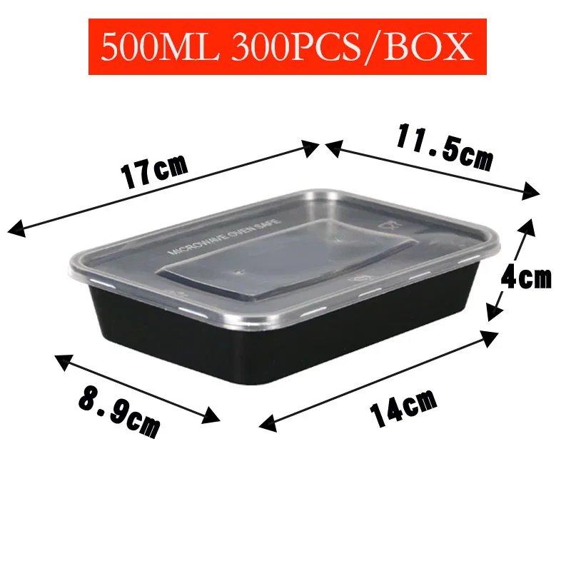 Microwave Safe Plastic Disposable Food Container Meal Prep Containers