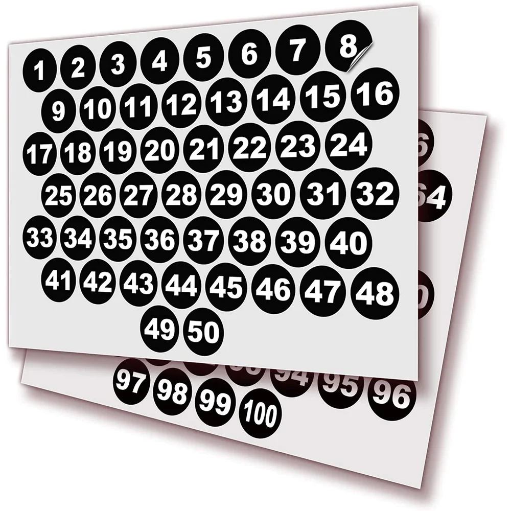Zwart Vinyl Opeenvolgende Nummer Stickers Premium Decal Voor Indoor Outdoor Ideaal Voor Inventaris - Buy Nummer Label Nummers Nummer Labels Product on Alibaba.com