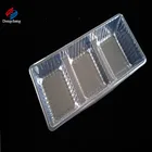 Plastic Biscuit Container Pvc Clear Divided Plastic Biscuit Tray Food Container
