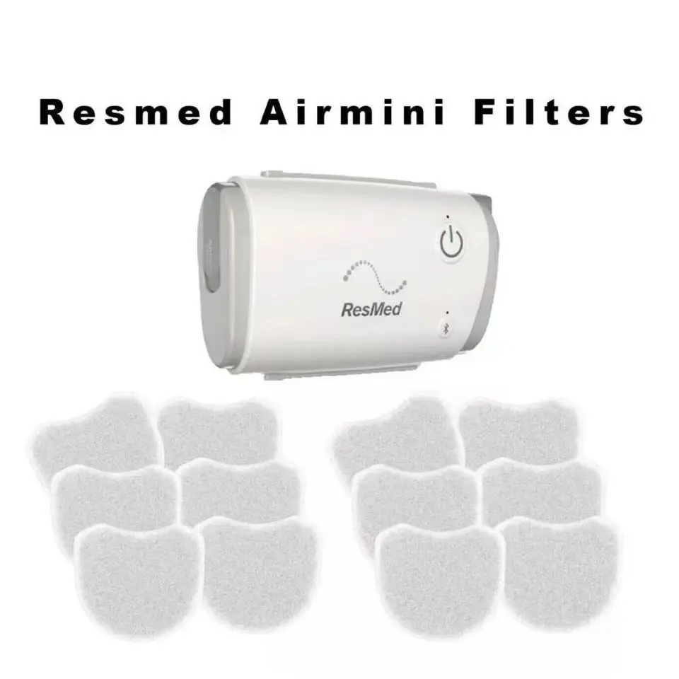 Disposable CPAP Filter with 5micron Porosity 1 Year Warranty and 53MM*35MM Size for ResMed Mini Ventilator