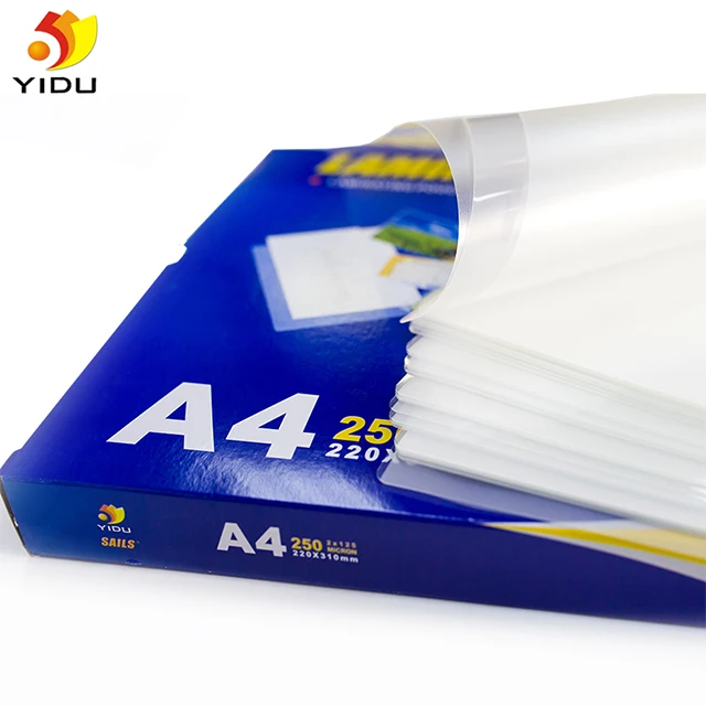 A2 Heat Seal GLOSSY Finish Clear Transparent Laminating Pouches Lamination Sheet 