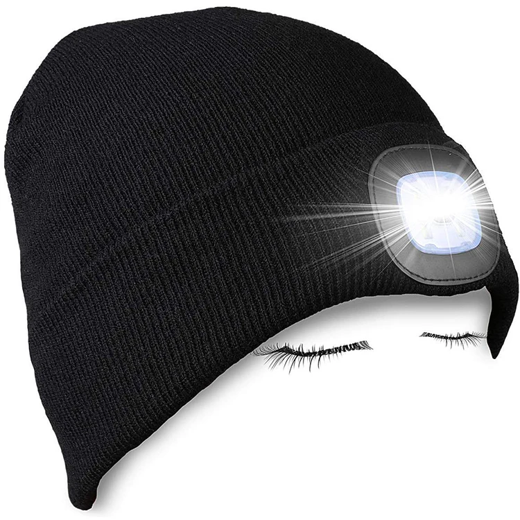 hat with usb light