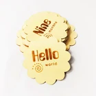 Product Wood Laser DIY Factory New Born Baby Product Age Milestone Wood Disc Cards For Laser Engraving Baby Milestone Cards
