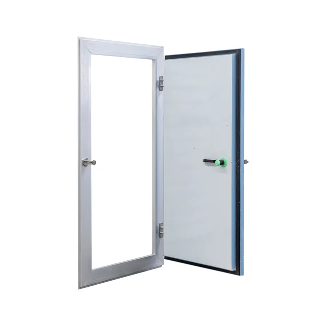 Modern Design Cold storage room door 0.8*1.8m hinged swing door Polyurethane door panel for cold room