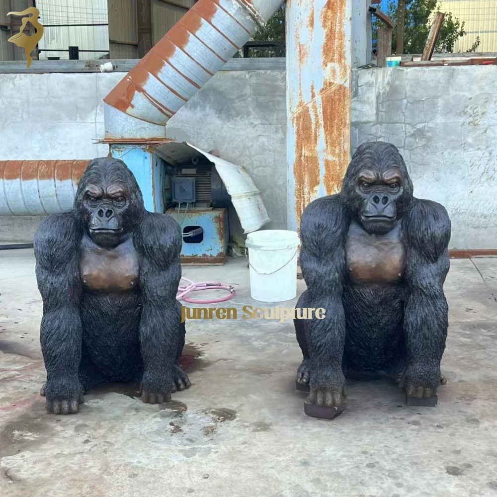 大型金刚装饰青铜大猩猩雕像动物雕塑