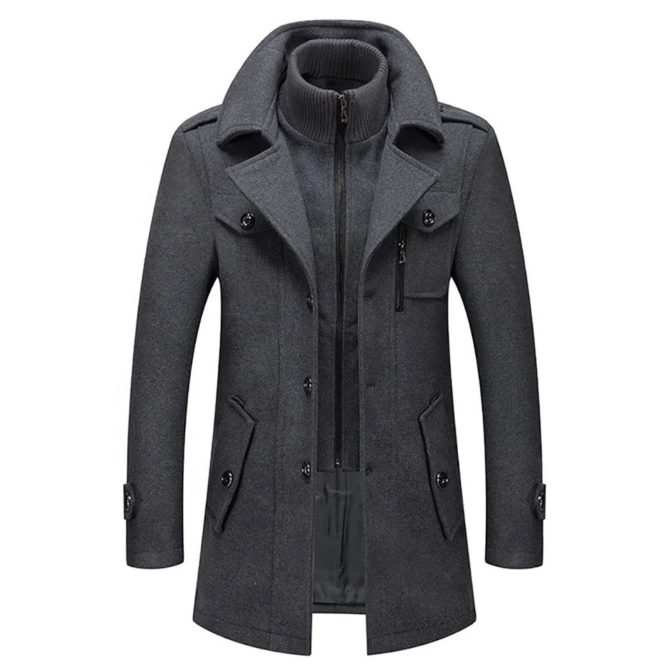 Hot Sale New Style Autumn And Winter Woolen Men Coat Elegant Man Coats And Jacket Fashion Long Coat For Men