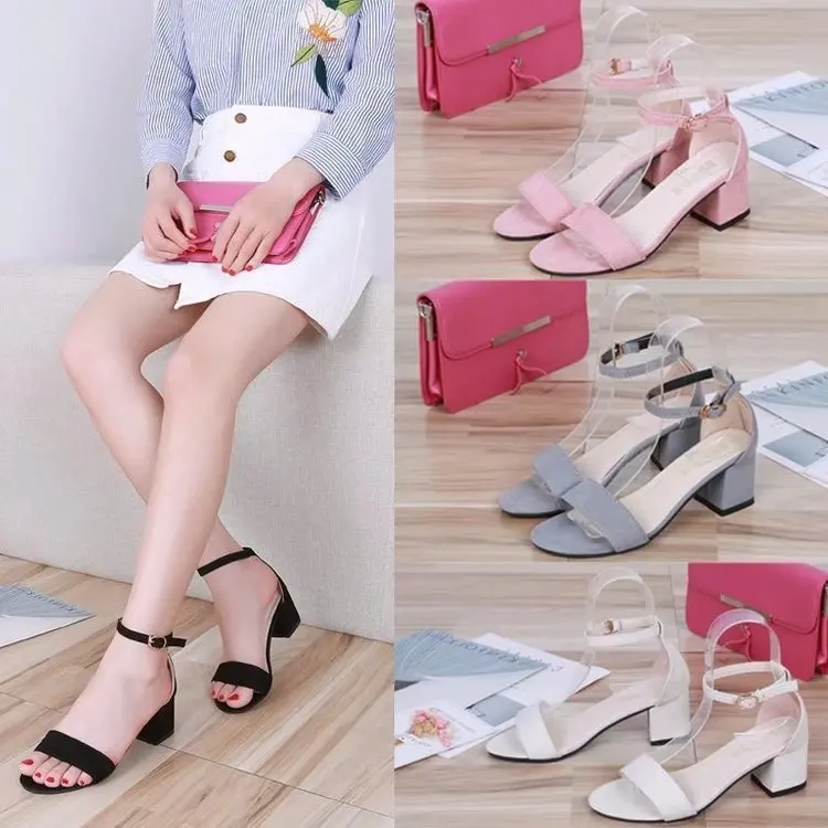 Sexy platform super-high heel open-toe sandals female ankle strap thick heel model runway shoes 34-40