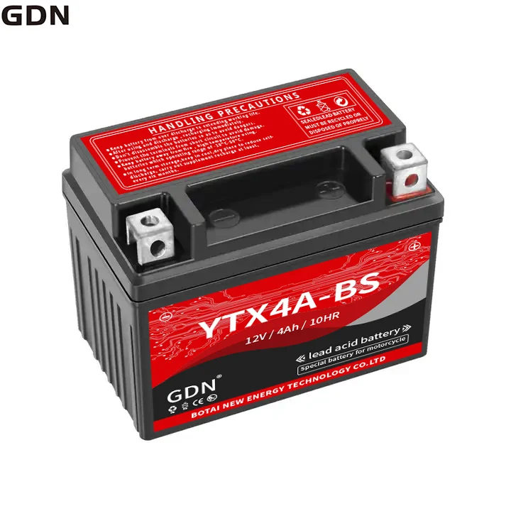 Motorcycle Battery 12v 4ah Battery Ytx4a Bs For Motorcycle Battery