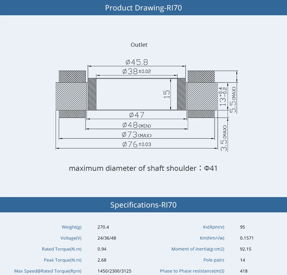 product drawing R170