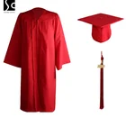 School School Wholesale Graduation Cap Tassel And Matte Gown For School Customized