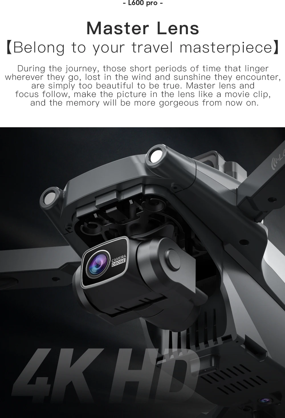 LYZRC L600 Pro Drone Foldable Long Range With 4K HD Camera And GPS 5G Wifi Fpv RC Quadcopter Folding Aircraft L600Pro Drone