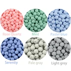 Loose Beads Food Grade Loose Silicone Beads Mickey Baby Teething Beads For Jewelry Making