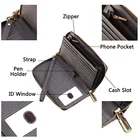 Long Wallet Bag Long Women Fashion Long RFID Wallet Anti-theft Mobile Phone Bag Large Capacity Leather Clutch Wallet