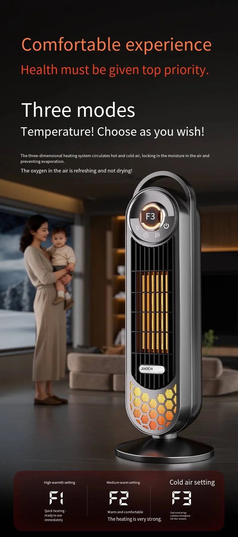 Electric Heater, 2000W, PTC, Portable - detail 24