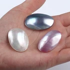 Mother Of Pearl 35x23 High Luster DIY Multi Color Mother Of Pearl Shell Beads For Jewelry Mabe Loose Pearl
