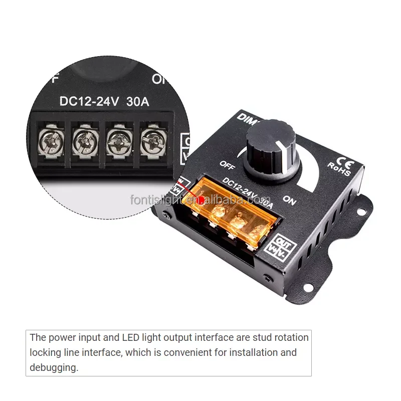 Led Dimmer Dc V V A W Lighting Dimming Controller Single