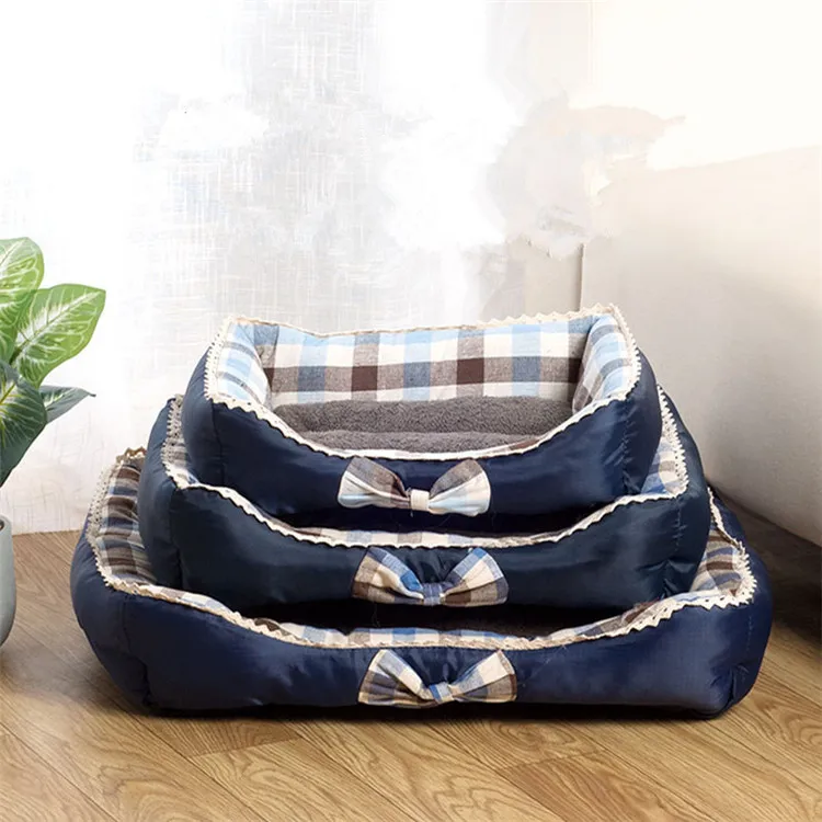 Manufacturers Lace bow pet nest mats washable eco friendly wholesale dog beds