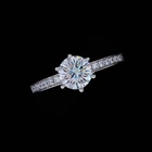 Rings Wedding Ring 925 Sterling Silver Fast Shipping Diamond Rings Jewelry Women Wedding Moissanite Ring