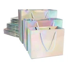Bags Gift Bag Manufacturers Factory Low Price Direct Sales Holographic Gift Paper Bags With Your Own Logo