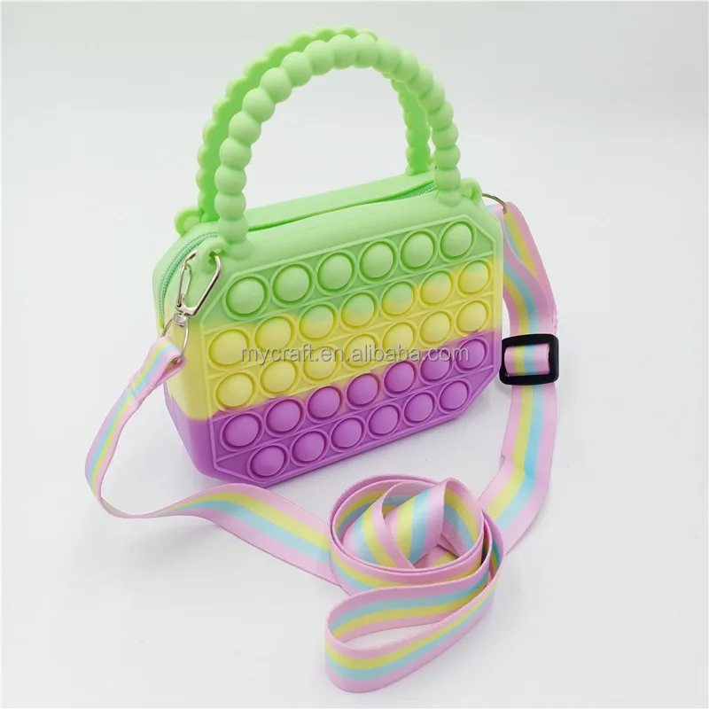 Silicone Pops Itting Crossbody Bag Fidget Toys Push Pop Handbag Buy