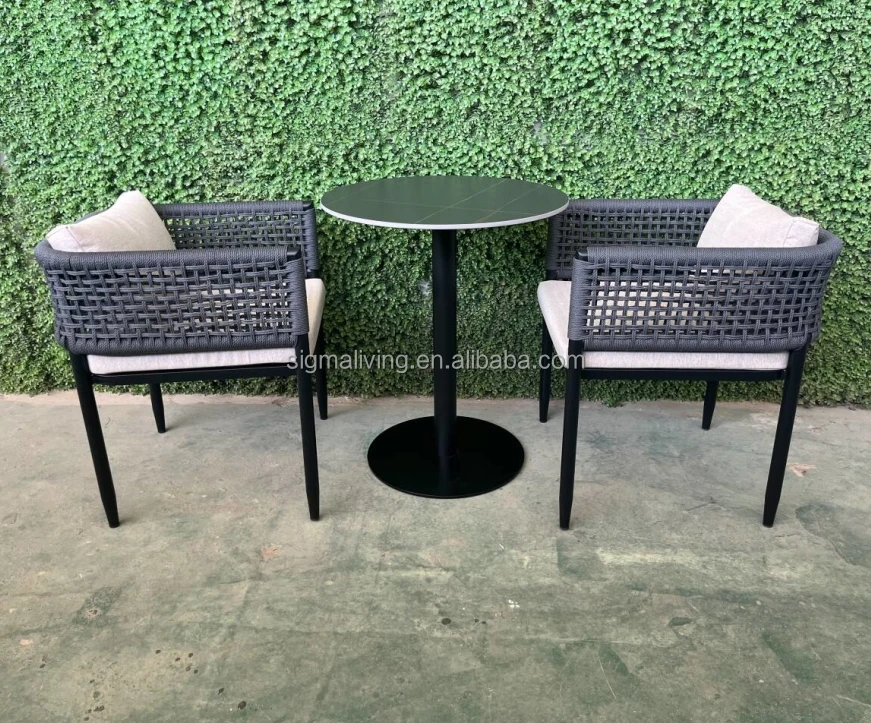 Hot sale mixed material cheap patio furniture outdoor dining chair garden dining tables