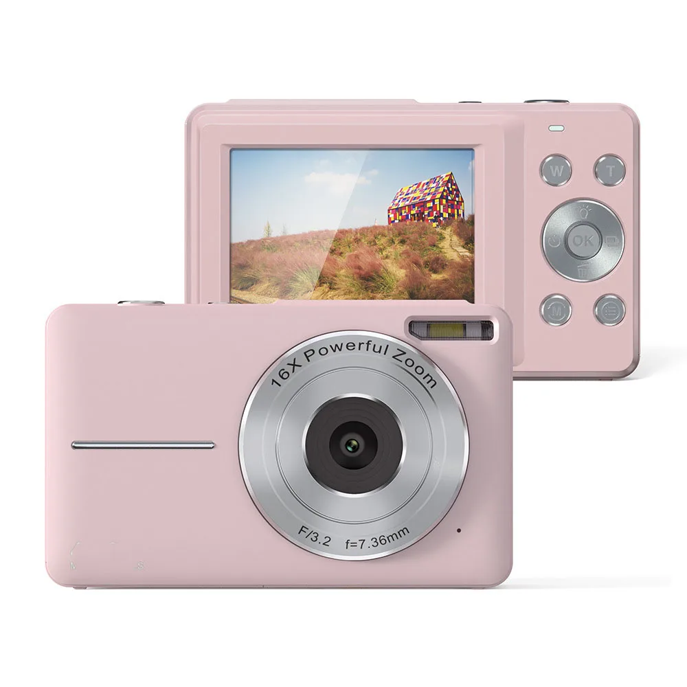 High Definition Digital Camera Mini Portable Beauty Selfie Camera Students Compact Design HD Photo Video Capture