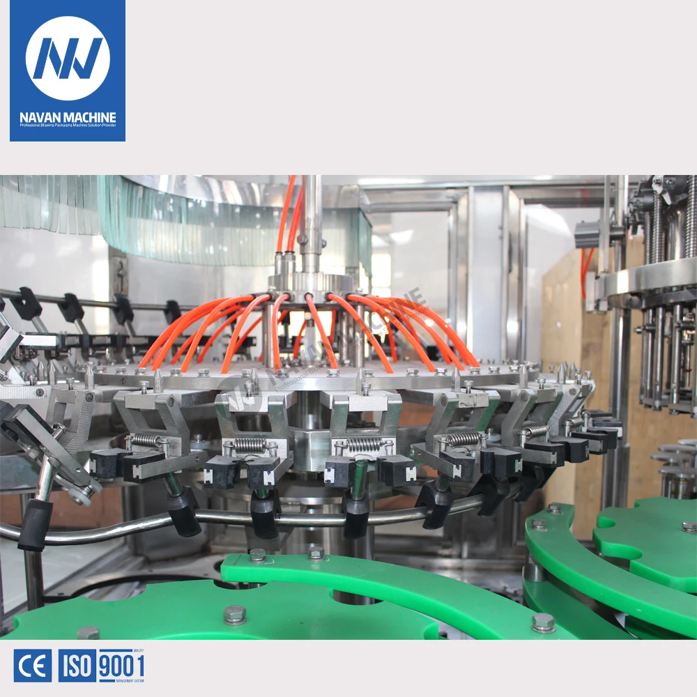 Turnkey Solution Automatic Glass Bottle Soda Water Filling Machine manufacture