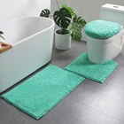 Bath Mat Bath Mat Rugs Set Hot Sale Wholesale Modern Bathroom Rug Nonslip 3piece Shaggy Chenille Bath Mat Set