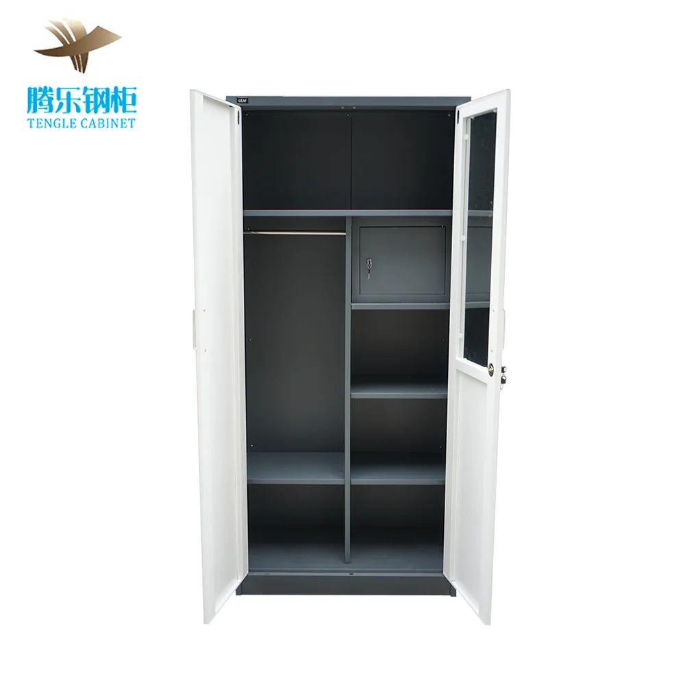 Customized Printed Pattern Steel Wardrobe Almirah Metal Clothes Storage Locker Changing Room Custom Printed Metal Locker Clothes