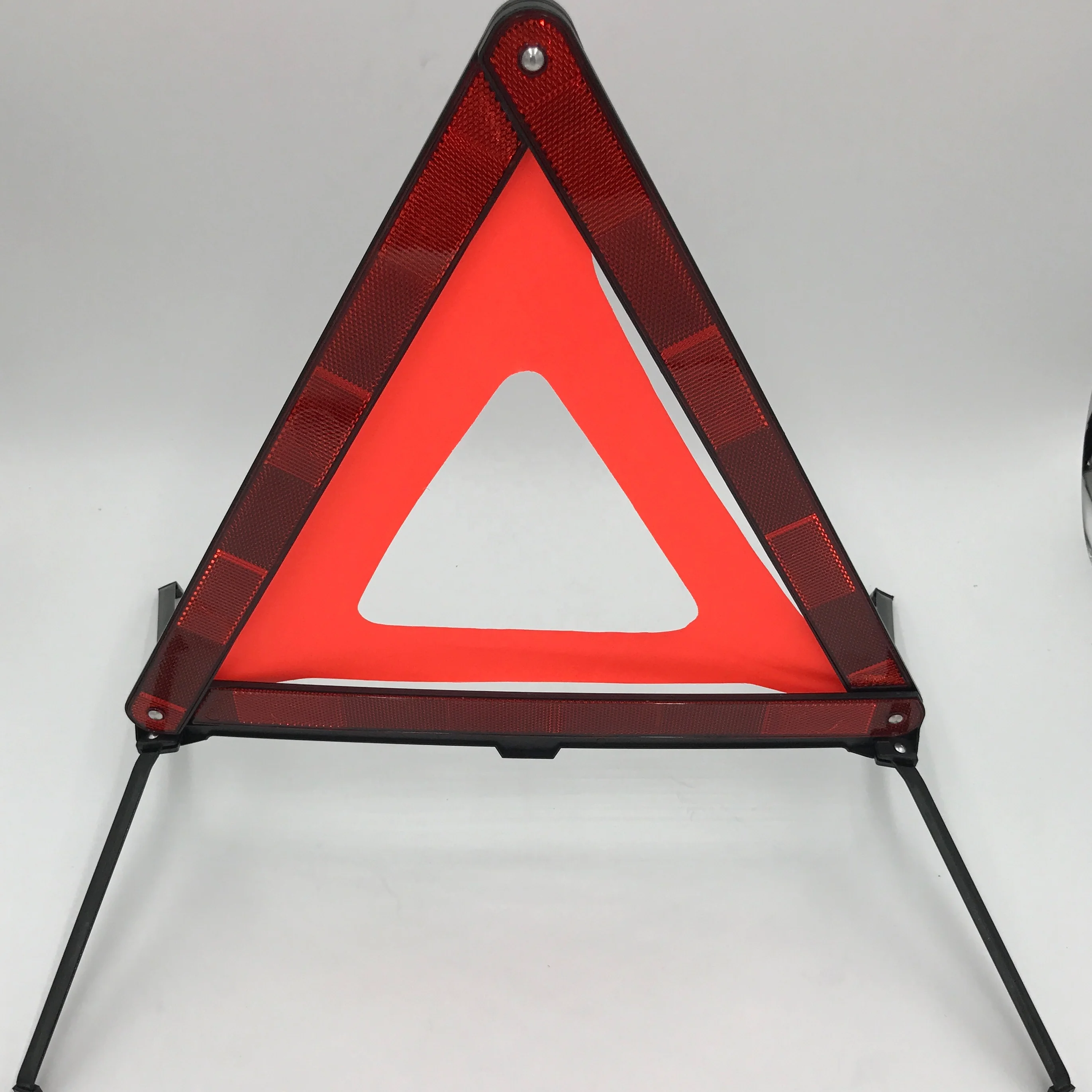 Foldable Emergency Warning Triangle Reflective Breakdown Sign European Standard ECE R27 