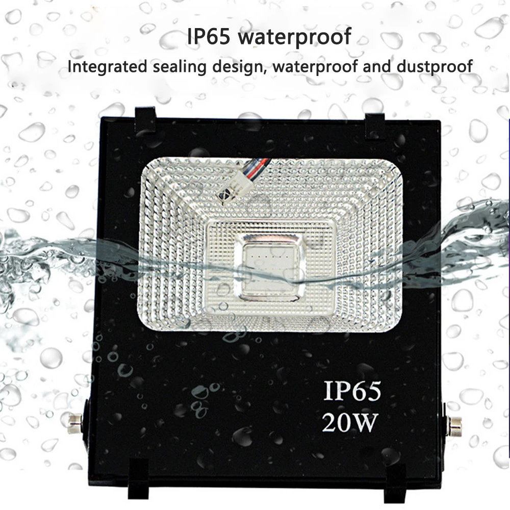 RGB Outdoor Waterproof LED Floodlight for Park Landscape Lighting Color-Changing with Remote Control Spotlights for Trees