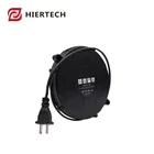 Power Plug American Plug Cable Cord Reel HIERTECH American Small Automatic Retractable Power Cord Plug Cable Reel
