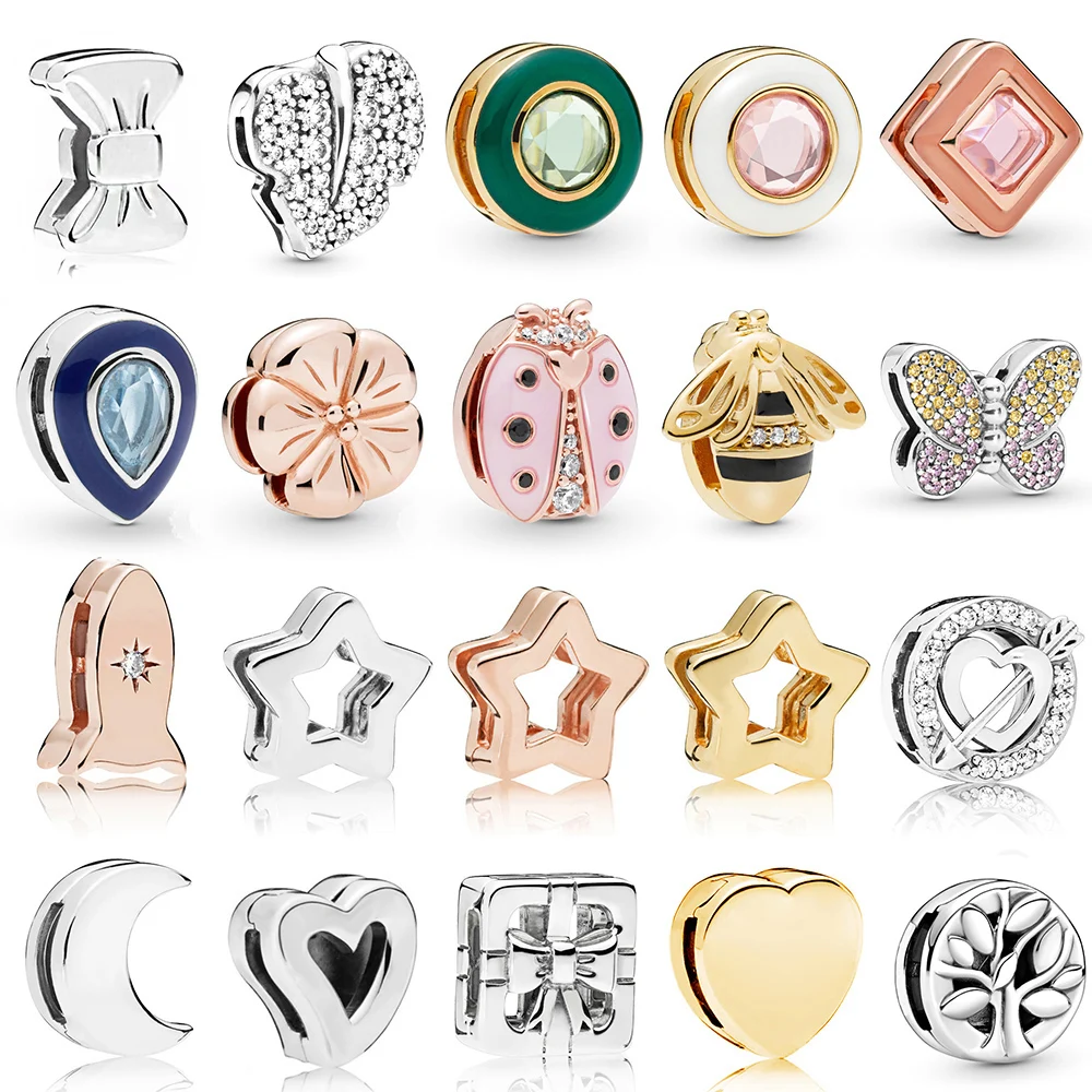 925 Sterling Silver Charm In Shine Gold 