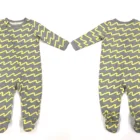 Baby Stripe Print Cotton Infant Baby Full Zipper Jumpsuit Romper Infant Baby Onesie Baby Sleepwear