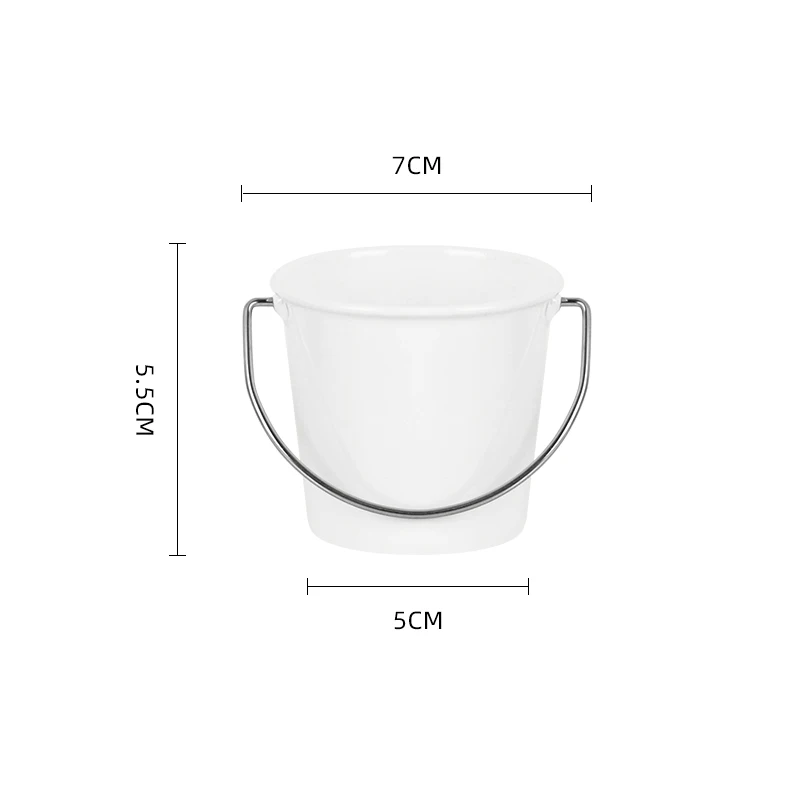 Custom Made Metal Storage Canister with Handle Hotel Western Meal Sauce Storage Bucket