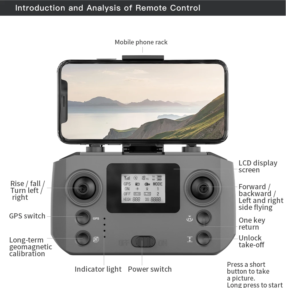 LYZRC L600 Pro Drone Foldable Long Range With 4K HD Camera And GPS 5G Wifi Fpv RC Quadcopter Folding Aircraft L600Pro Drone