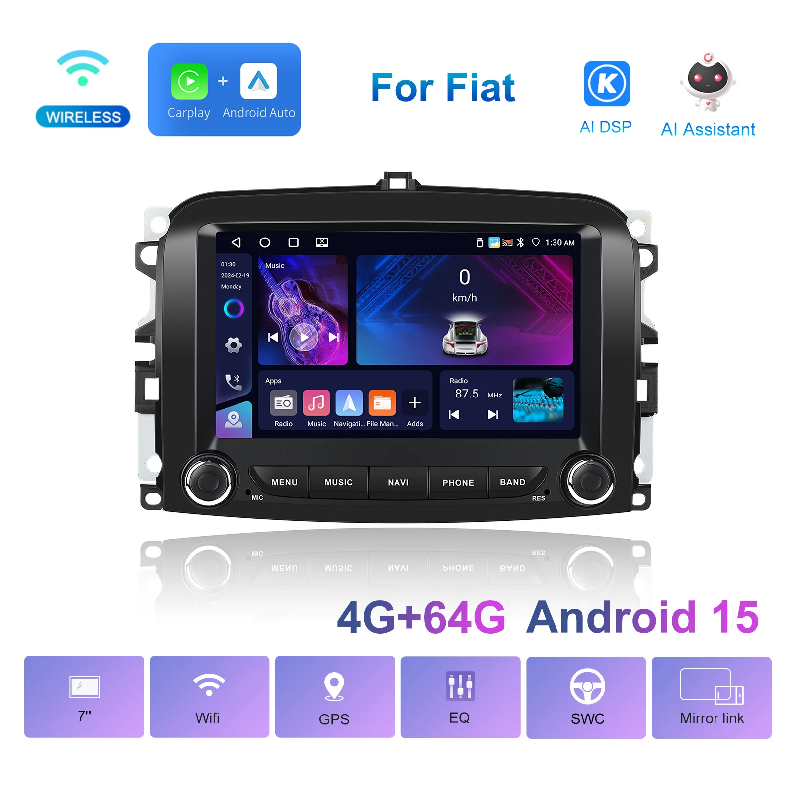 android auto ips bt gps wifi wholesale a4289-2