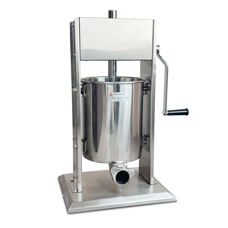 product 10l manual stainless steel vacuum sausage filling machine new factory direct sale for home restaurant use sausage stuffer-8