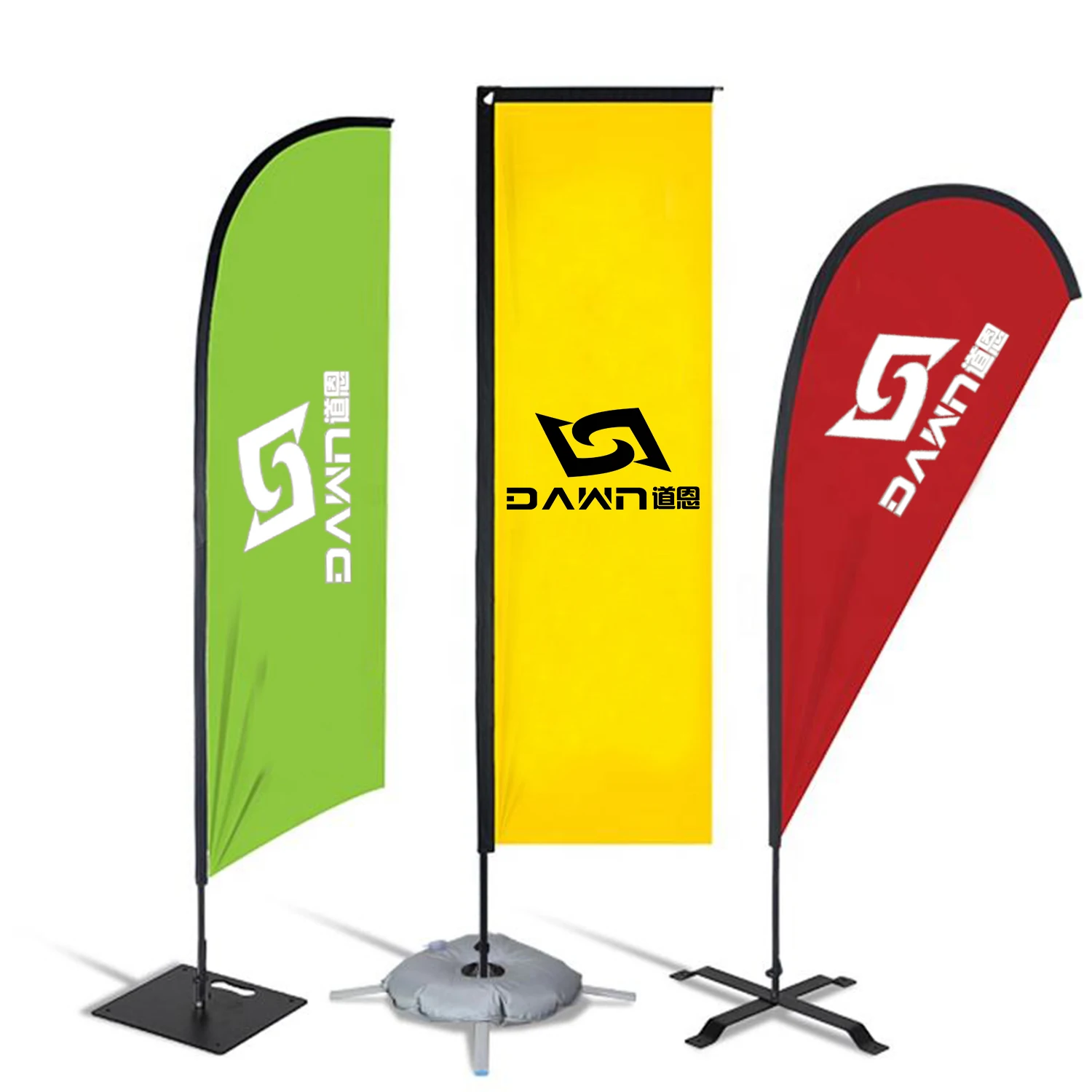 custom beach flag outdoor digital printing advertising flag printing polyester promotion signs flying banner