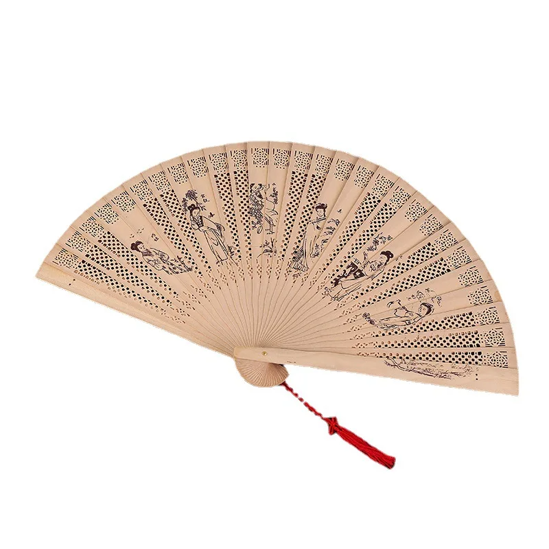 Ideal Handbag Accessory for Hot Weather BNWT Hand Made Paper & Bamboo Fan 