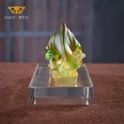 Business Gift China Crystal Glass Art Liuli Bull Ox Statue Business Gift