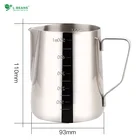 Coffee 304 Stainless Steel Pointed Nip Milk Pot Coffee Latte Foam Cup Pitcher Flared Scale Garland Cup