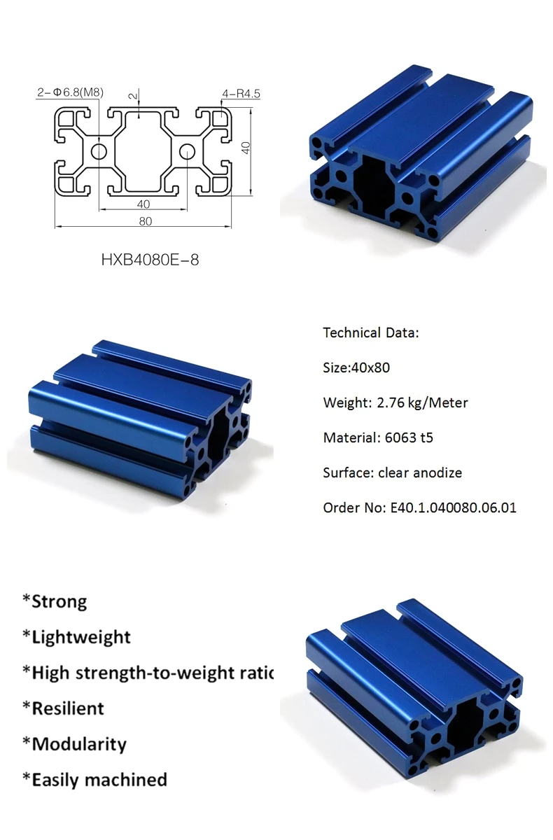 40x80 Aluminum Maytec Aluminium Extrusion Profile Buy Maytec