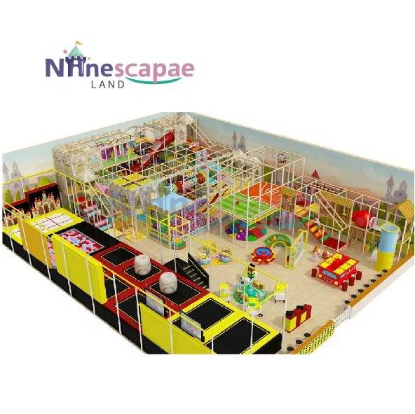 New Commercial Soft Kids Play Equipment Indoor Playground Equipment With Slide For Sale