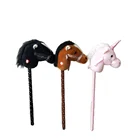 With Plush Animal 2017 NEW FASHION CHINA WHOLESALE 75CM CUSTOMIZED BABY PLUSH HOBBY ANIMAL Horse HEAD ON STICK WITH MUSIC GALLOP SOUND
