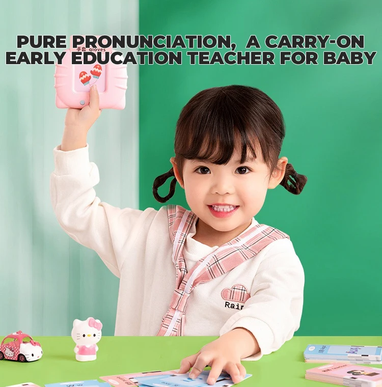 2023 Early Educational Intelligent Baby Children's Kids Bilingual Speech Therapy Toys Talking Flash Cards Learning Machine Toys