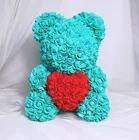 Rose Roses Flower Rose Teddy Bear Of Roses 25cm Flower Box Heart Artificial With Multi Color Preserved Rose Teddy Bear