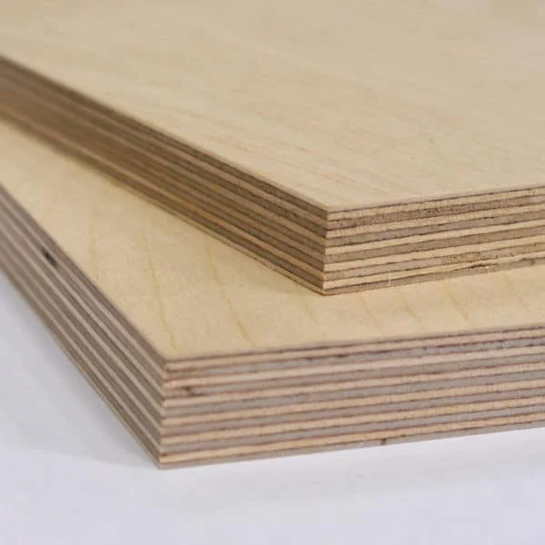 Björkfanerad Eucalyptus Core Plywood för möbel- eller konstruktionsfabrik